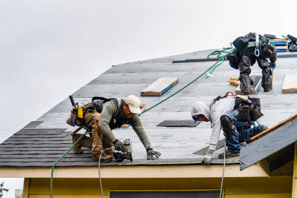 Professional Gutter Installation technician working in Port Townsend, WA